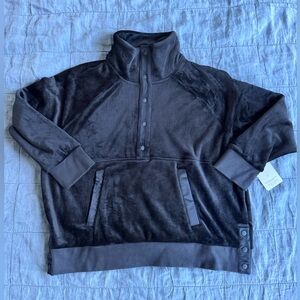 Athleta Recover Cozy Snap Front Sweatshirt